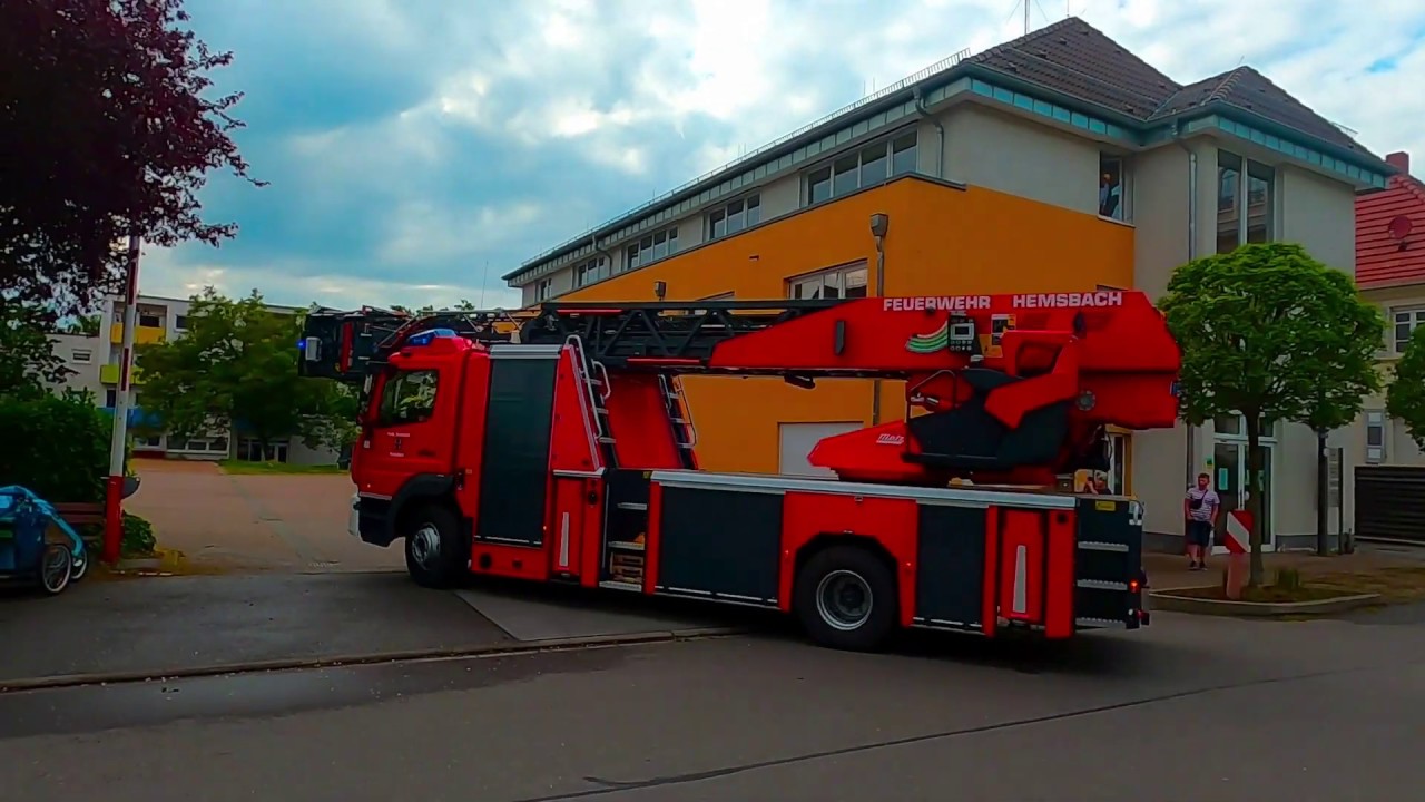 Ankunft neue DLK23/12  der Feuerwehr Hemsbach