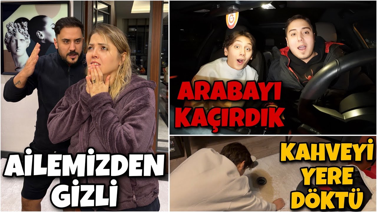 AİLEMDEN GİZLİ BABAMIN ARABASINI KAÇIRDIK !! ÇILDIRDILAR