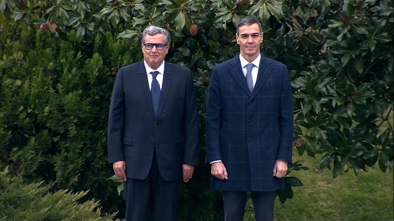Pedro S&aacute;nchez y el primer ministro de Marruecos, Aziz Akhannouch, se citan en La Moncloa