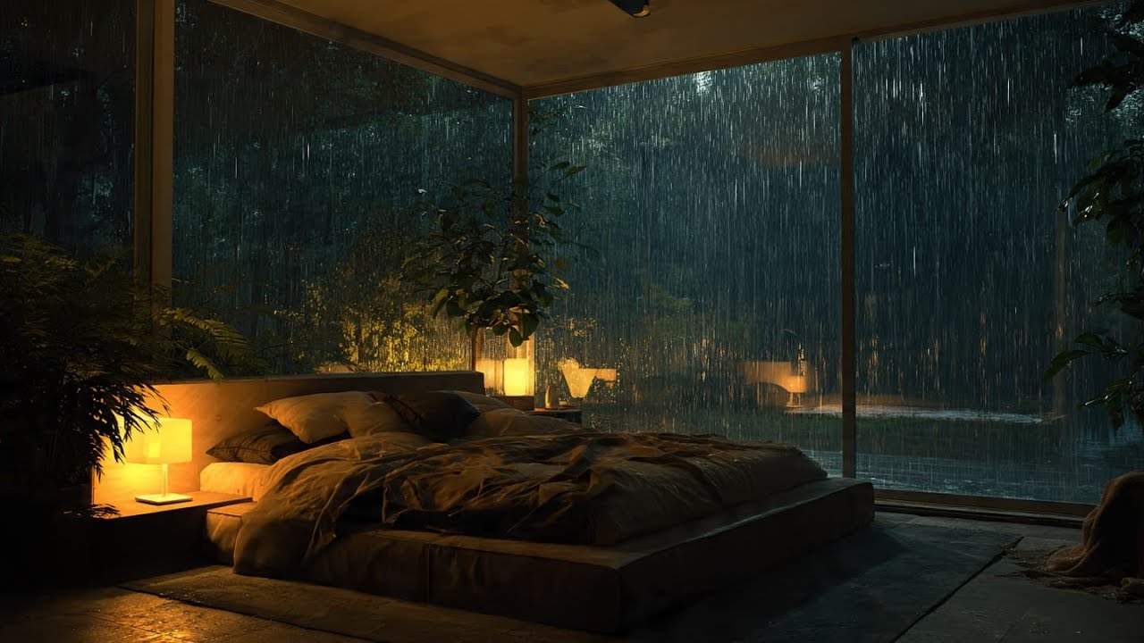 Rain Sounds for Sleeping - ASMR Rain and Thunder Sounds For Sleeping, Relaxing