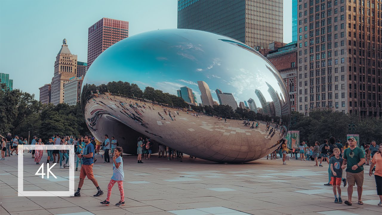 Cloud Gate Ambience | 4K Millenium Park, Chicago