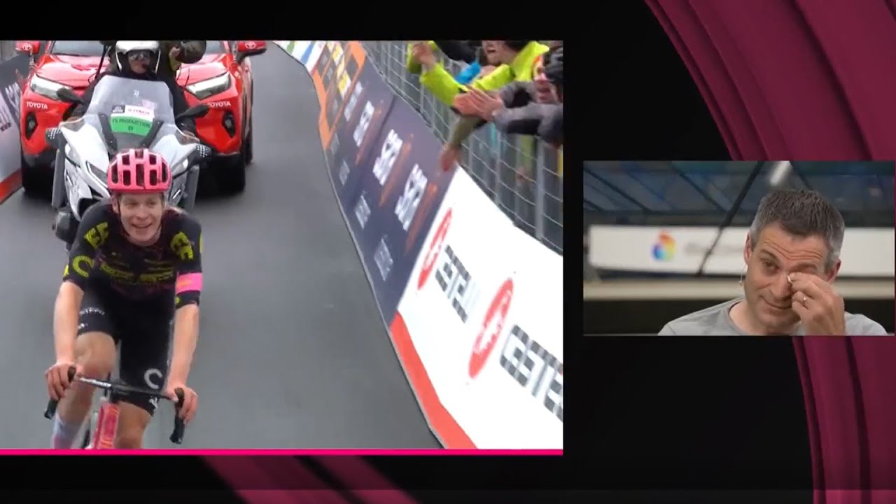 Steinhauser gewinnt sensationell Etappe beim Giro 2024 - Papa weint im Eurosport-Studio mit