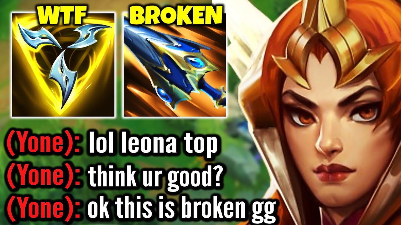 I made this Toxic Yone lose his mind with Bruiser Leona top lane... (HE WAS SO MAD)