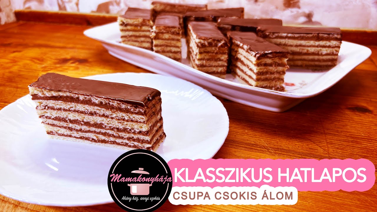 Mamakonyhája - Hatlapos sütemény csokoládé krémmel