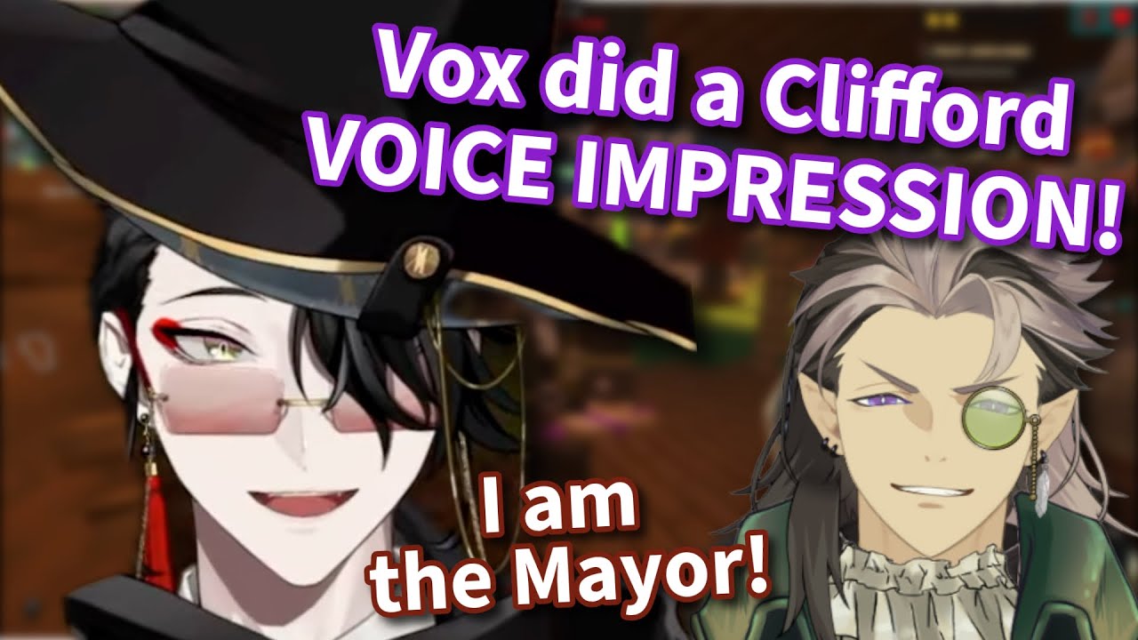 Vox did a pretty convincing Clifford VOICE IMPRESSION !【Vox Akuma | Crimzon Ruze】