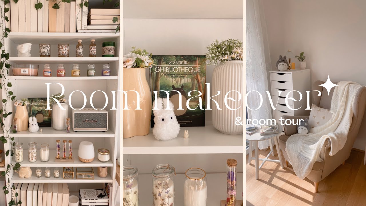 complete room makeover & room tour || Ghibli & Pinterest inspired 🌱