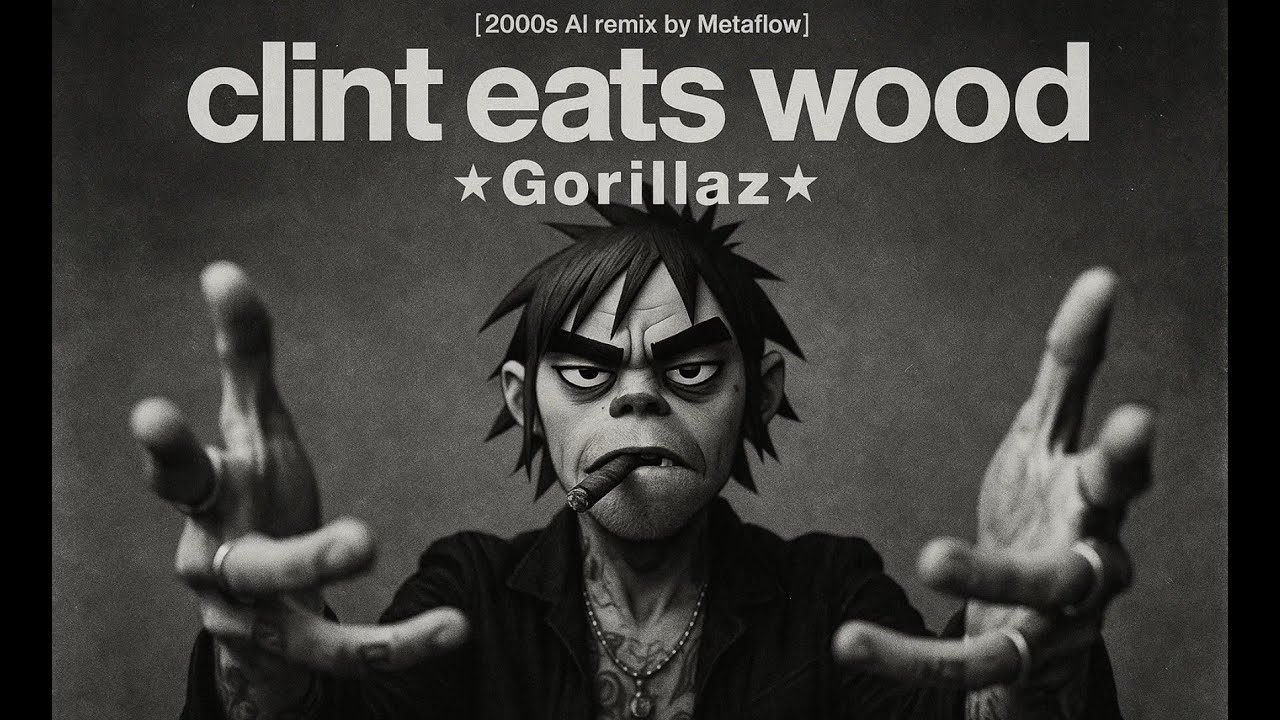 Clint Eats Wood - Gorillaz Inspired AI Psycho Album Mix - | Trip-Hop, Alt Hip-Hop [2000s Best Mix]