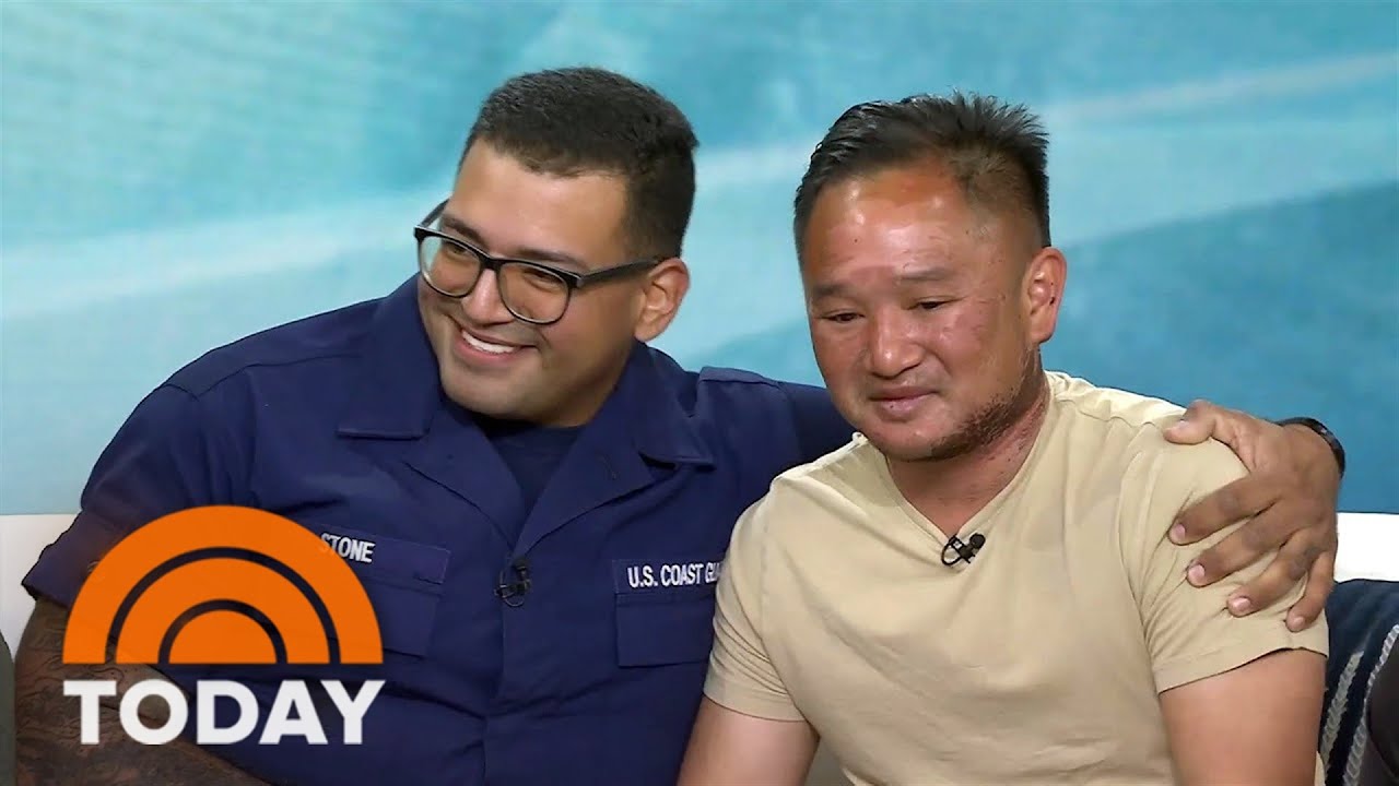 Boaters who fought off sharks have moving reunion with rescuers