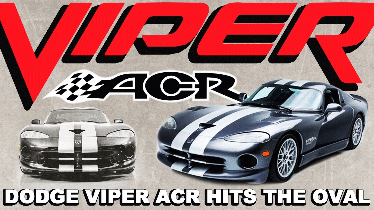 Night Run: 2000 Dodge Viper ACR On Oval Speedway!