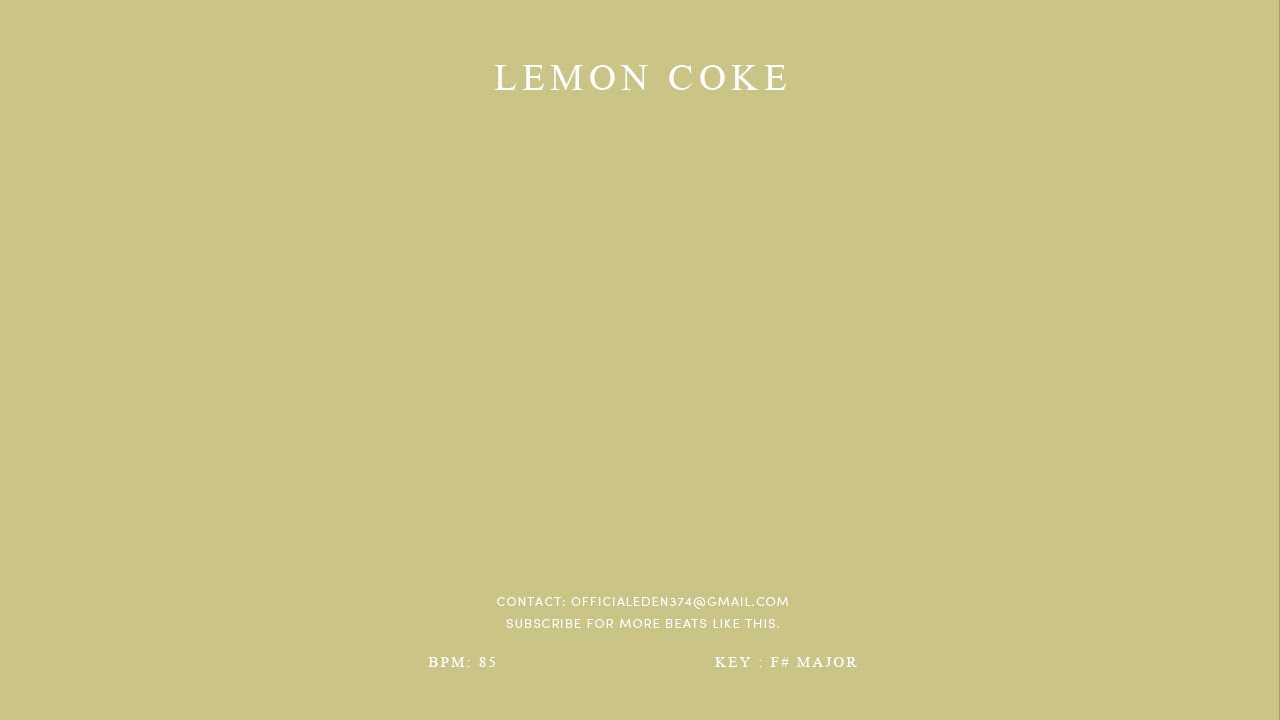 Tobi lou Type Beat -&ldquo;Lemoncoke&rdquo; | Prod. EVE | Get it Free!!