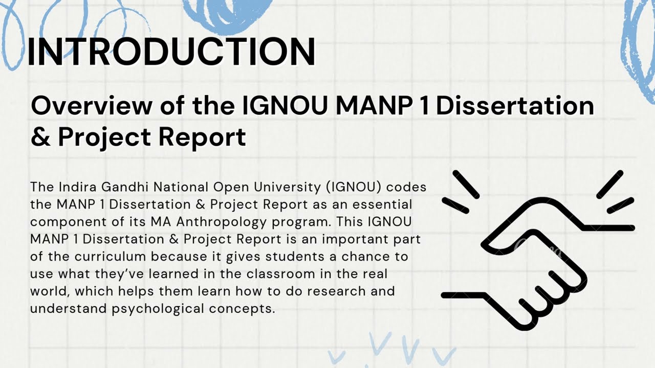 IGNOU MANP 1 Dissertation | IGNOU PROJECT