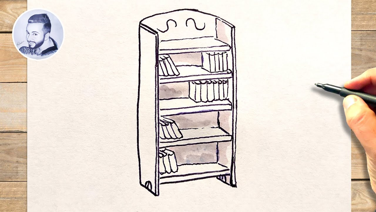 Comment dessiner une bibliothèque facile