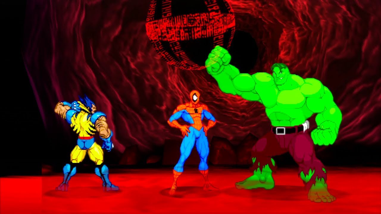 Marvel VS Capcom 2 - Wolverine/Spider-Man/Hulk - Expert Difficulty Playthrough