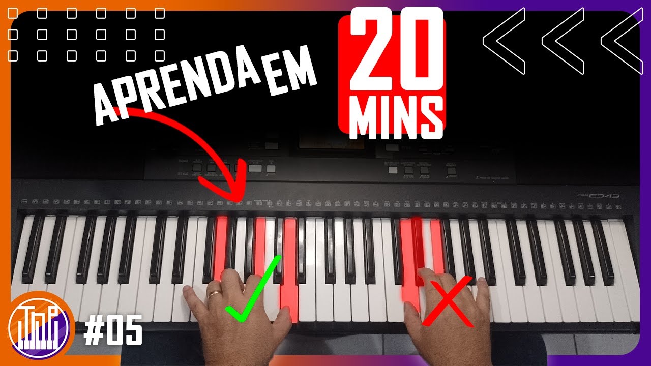 Aula #05: Formação de ACORDES no TECLADO em 20 MINUTOS!