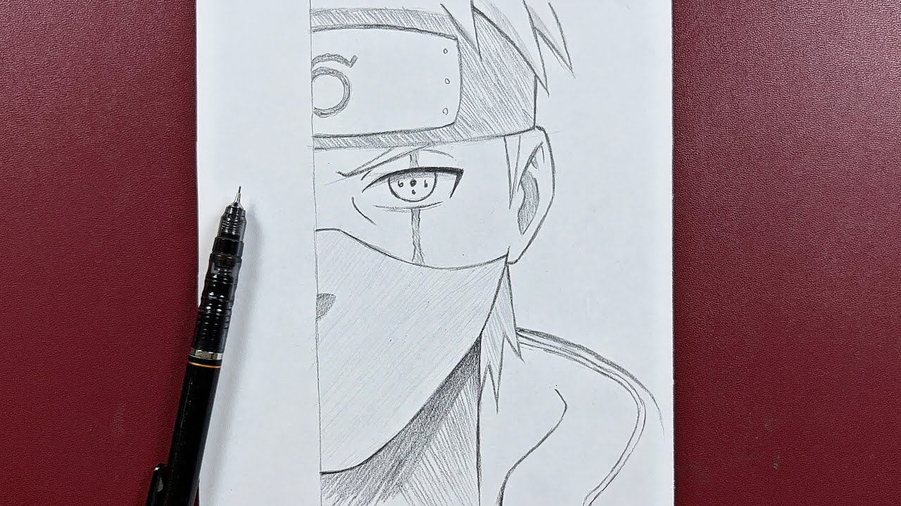 تعلم رسم كاكاشي بطريقة سهلة وبالخطوات