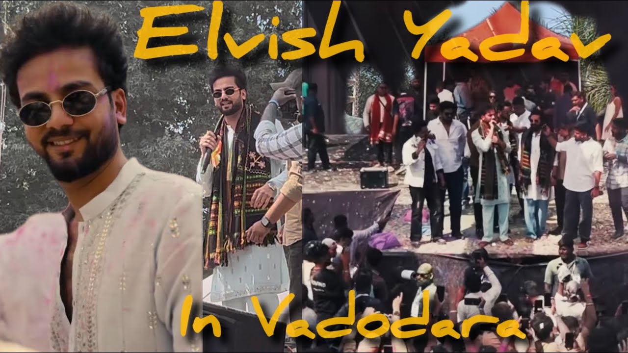 Vadodara mai holi ka dhamaka Elvish Yadav hamare sath🔥                                   