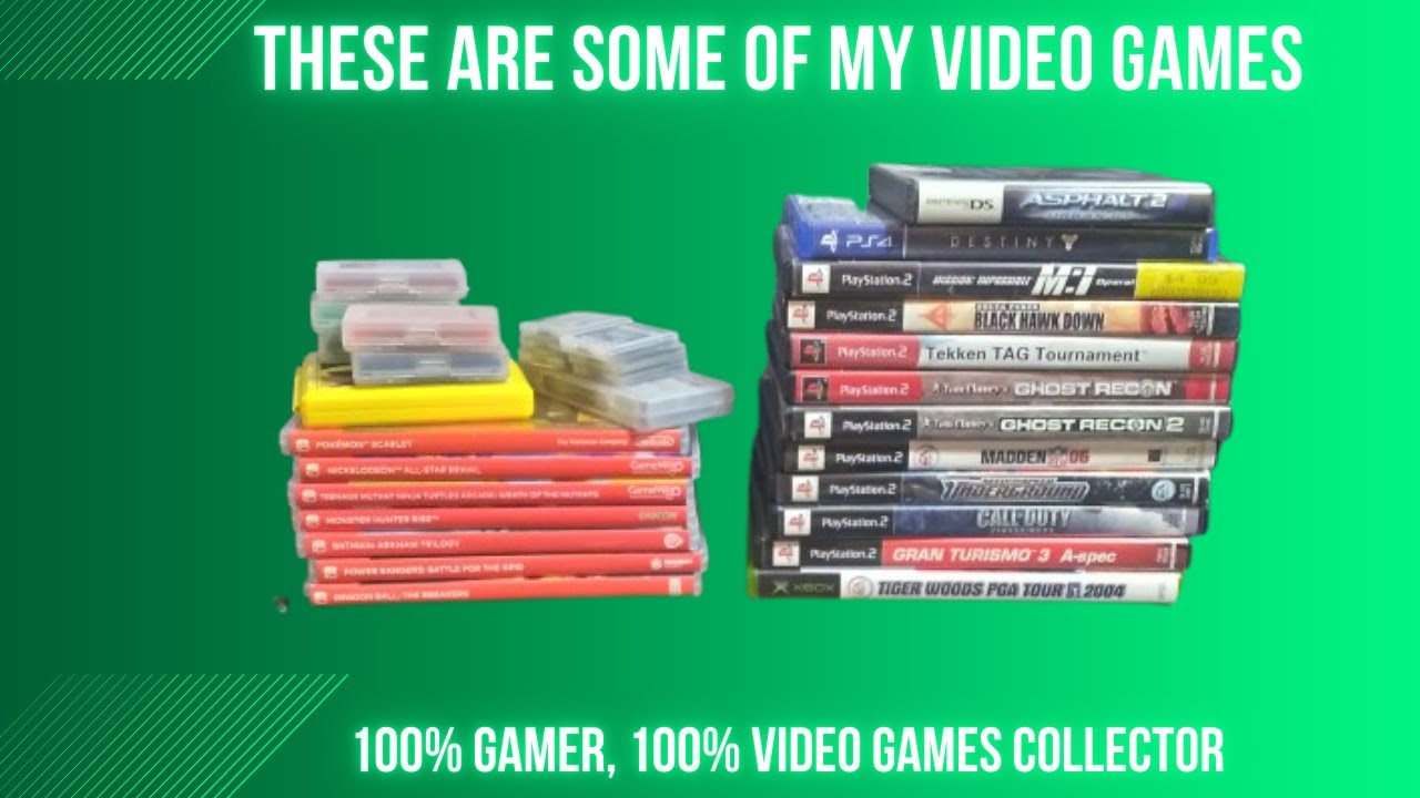 My Video Games That I Have Nintendo Games, (PS4, PS2, and XBox) || Ranny's Vlogs
