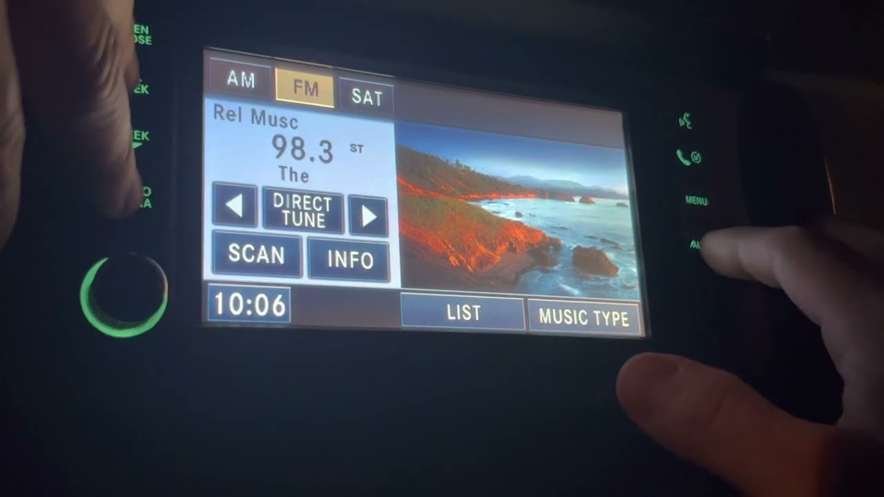Calibrate MYGIG radio screen