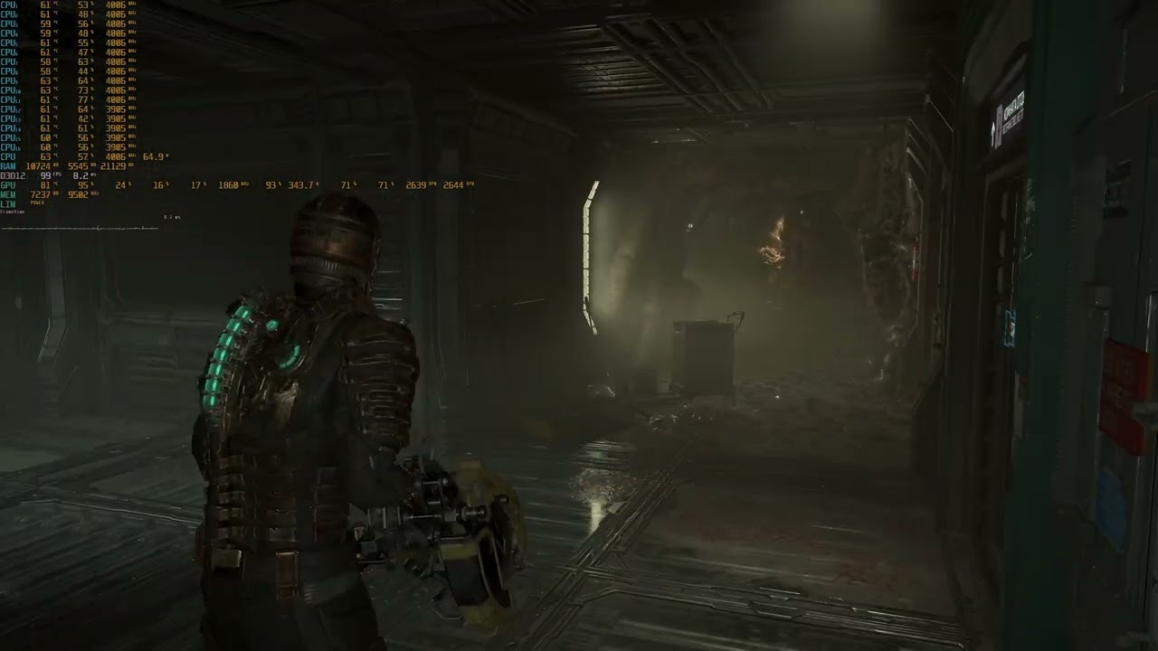Dead Space Remake 2023 Почините узел связи RTX 3080ti core i7 10700F 2K 2560*1440 DLSS ON