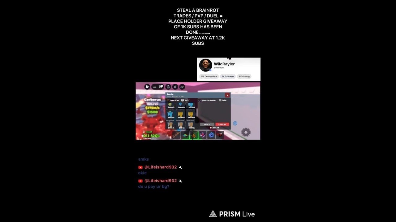 TRADING / DUELING / PVPING LF RENITO,DRAGS,LA CASA,ROSEY AND TEDDY)#stealabrainrot#live#giveaways