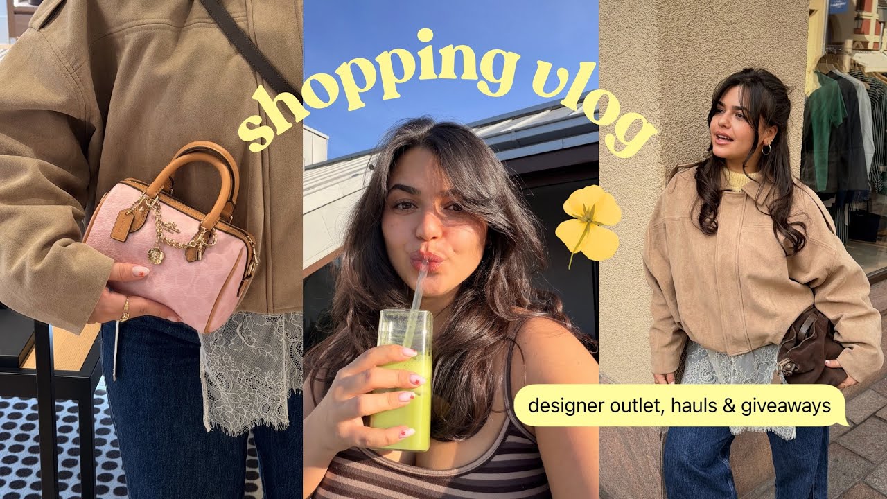 Shopping Vlog 🛍️ | Designer Outlet mit Boyfriend & Papa, Girlsnight, Hauls & Giveaways🧡