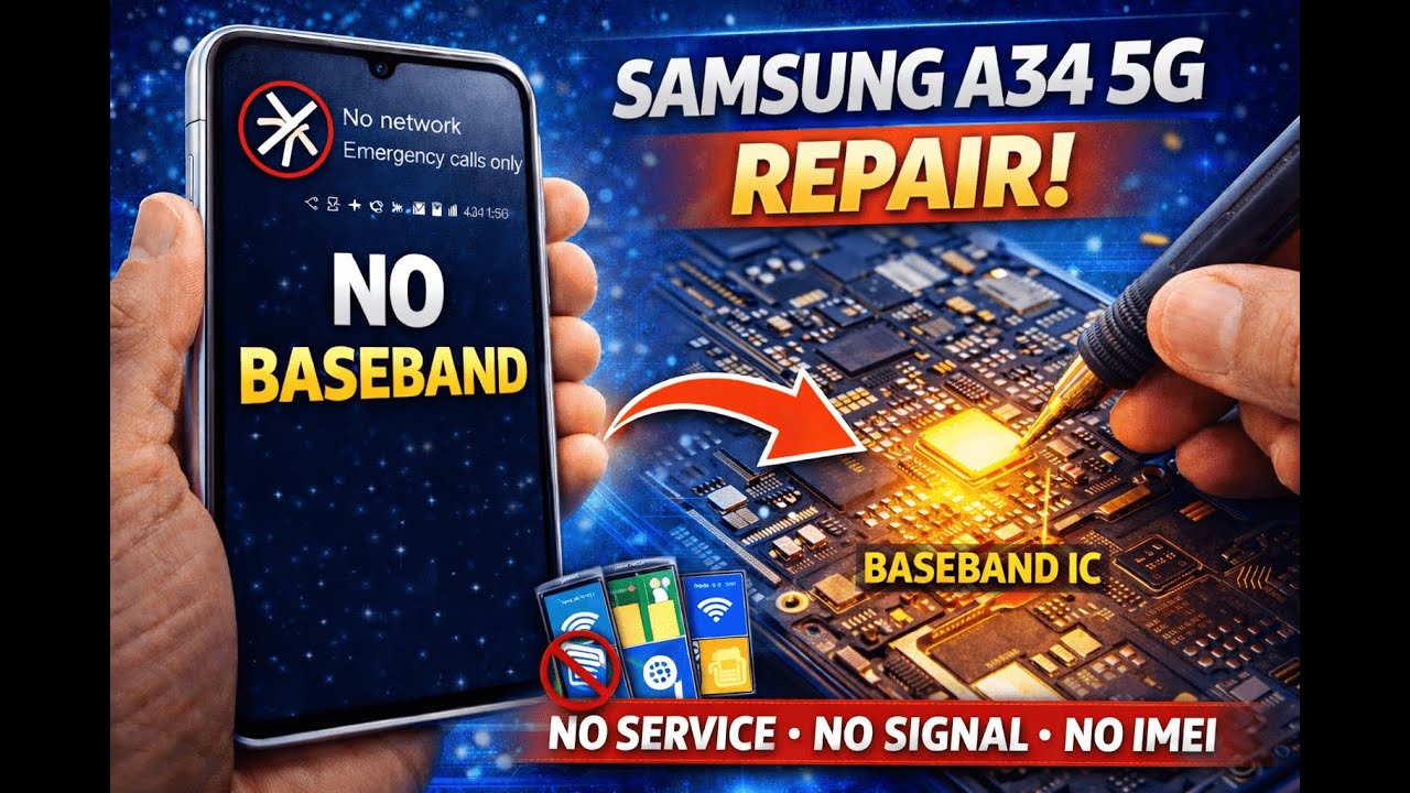 Samsung A34 5g No Baseband, Repair.