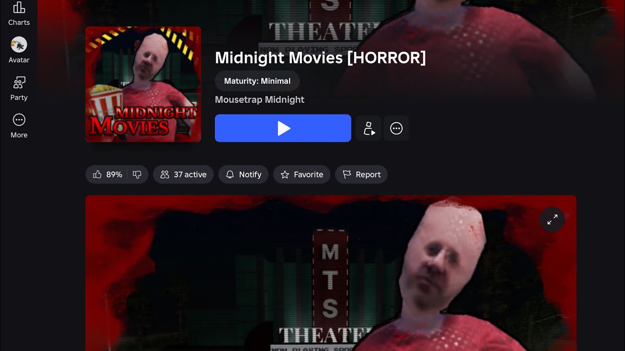 Playing Midnight Movie (horror)