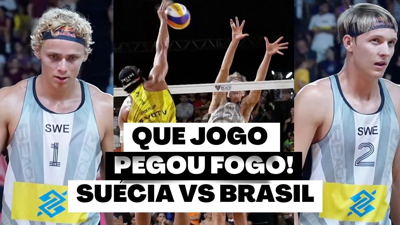 Que JOGO FOI ESSE? AULAS! David Ahman/Jonatan Hellvig  vs Vitor Felipe/Renato #volleyball #volei