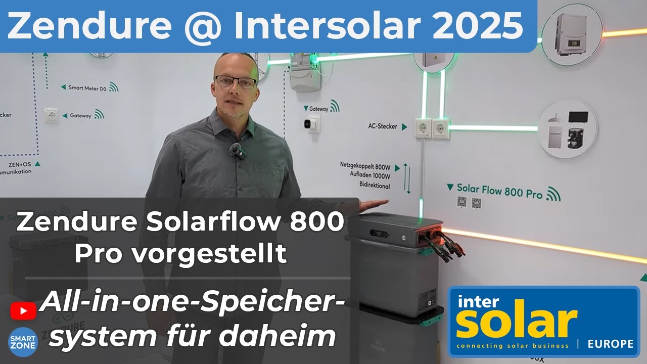Zendure auf der Intersolar 2025: Solarflow 800 Pro vorgestellt