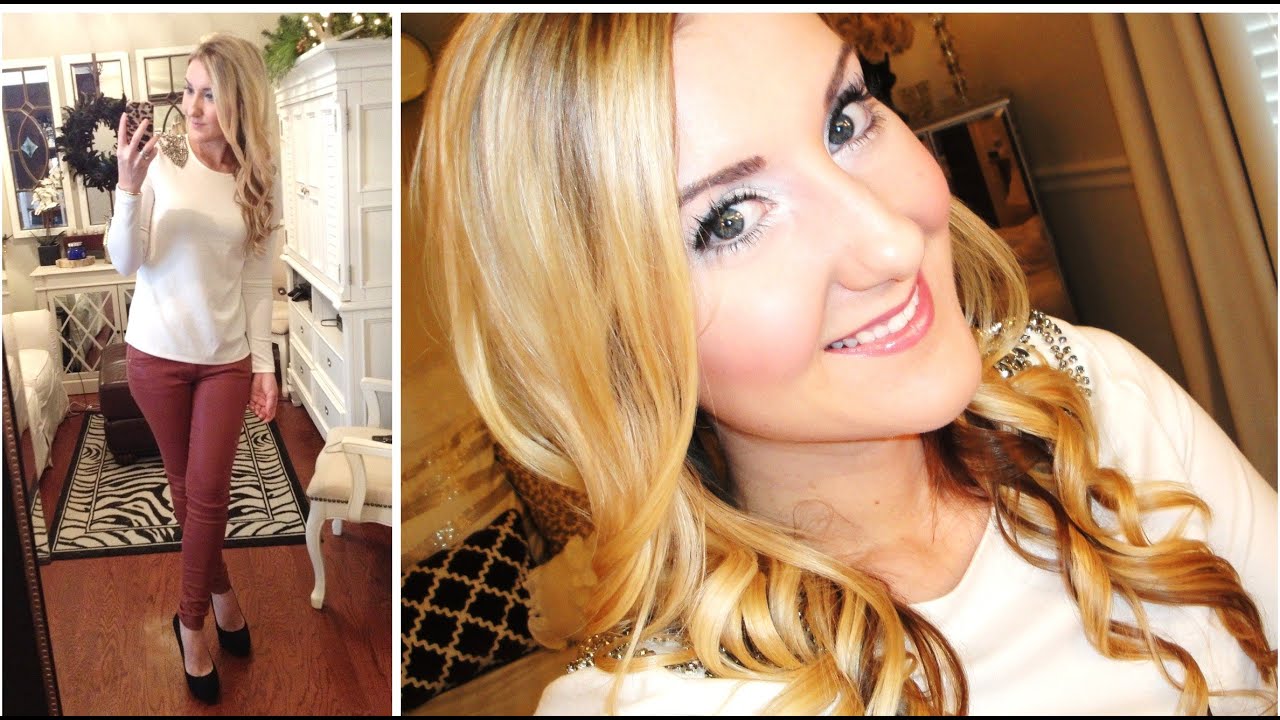 Holiday Makeup Tutorial/Outfit: White Sparkle