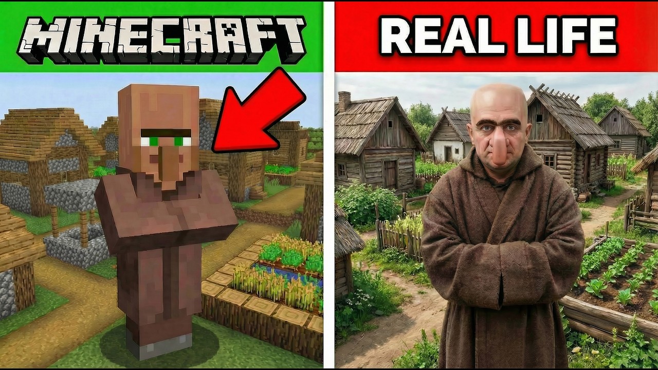 Minecraft EXCLUSIVE Mobs VS Real Life (HIGH QUALITY!)