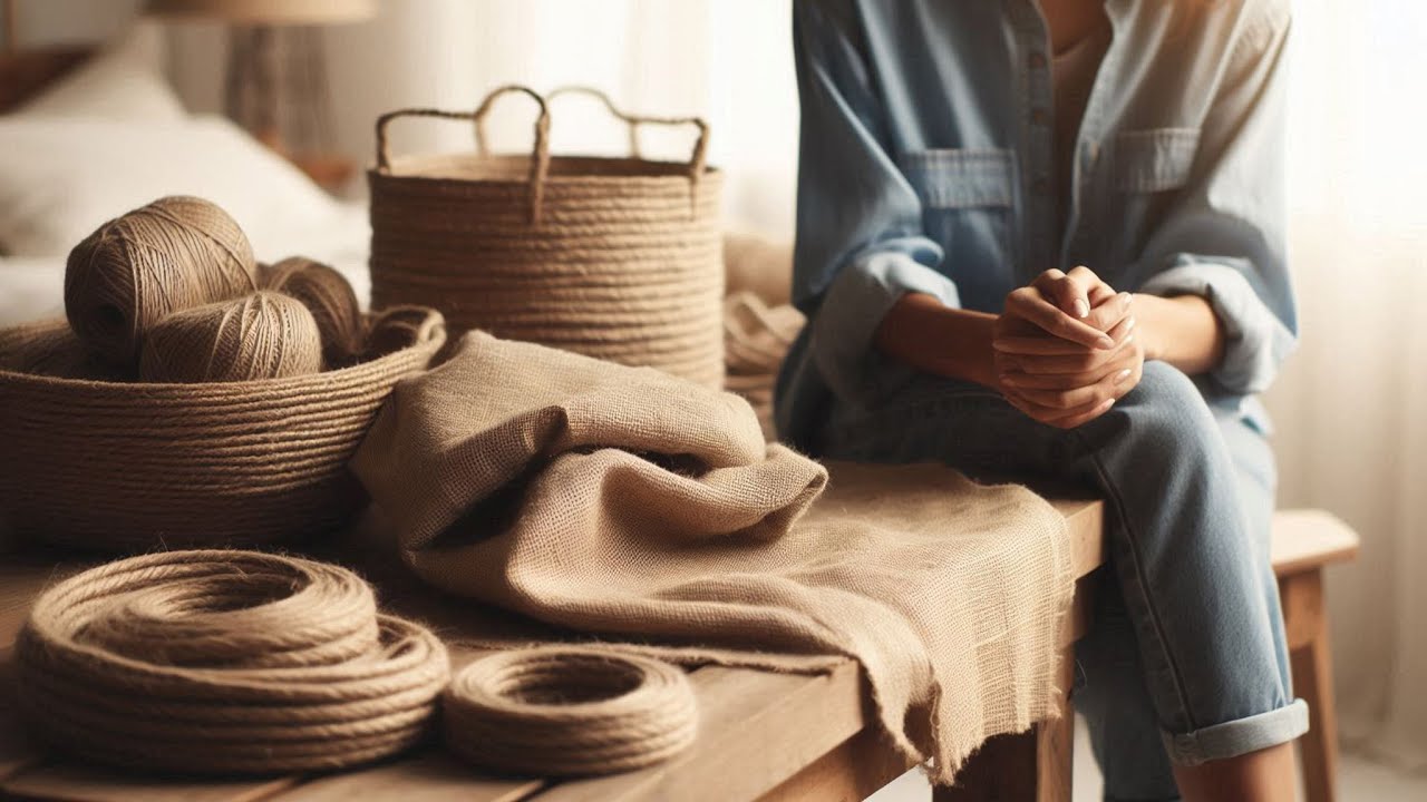 DIY 🌸 Я сделал роскошную корзину из картона и мешковины | Bohem | Домашний декор