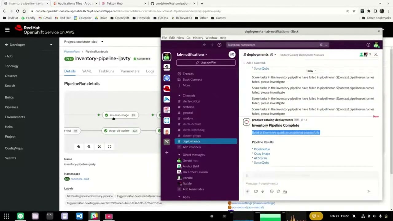 Automated + secure CI/CD with Red Hat OpenShift on AWS (ROSA) and Advanced Cluster Security(ACS)