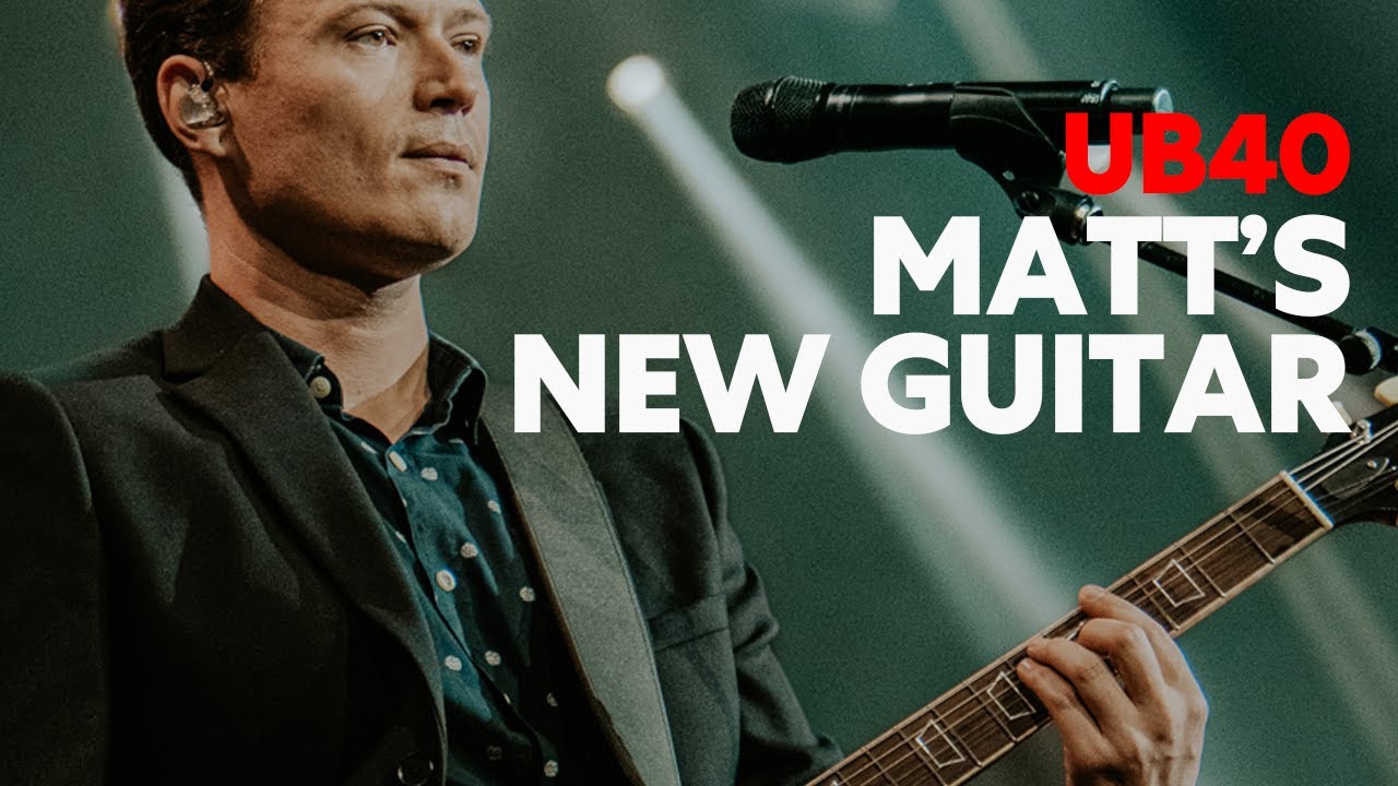 Matt's New Guitar - UB40's lead singer gets his custom Patrick James Eggle Guitar