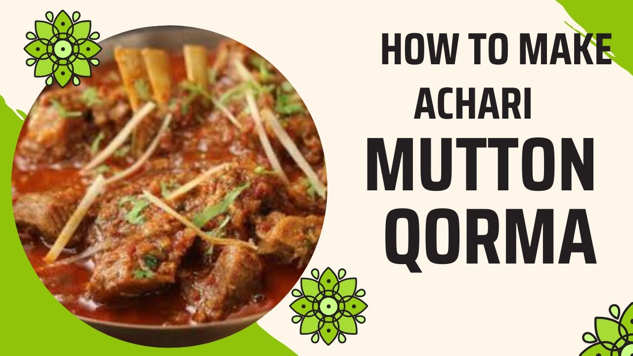 "Spice up your feed with ACHARI MUTTON QORMA😋 