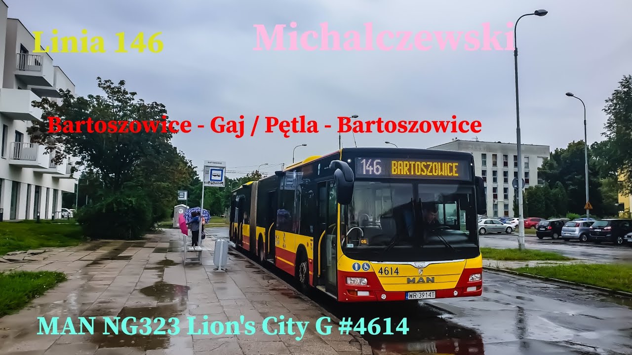 Linia 146 Wrocław Bartoszowice - Gaj / Pętla - Bartoszowice MAN NG323 Lion's City G 