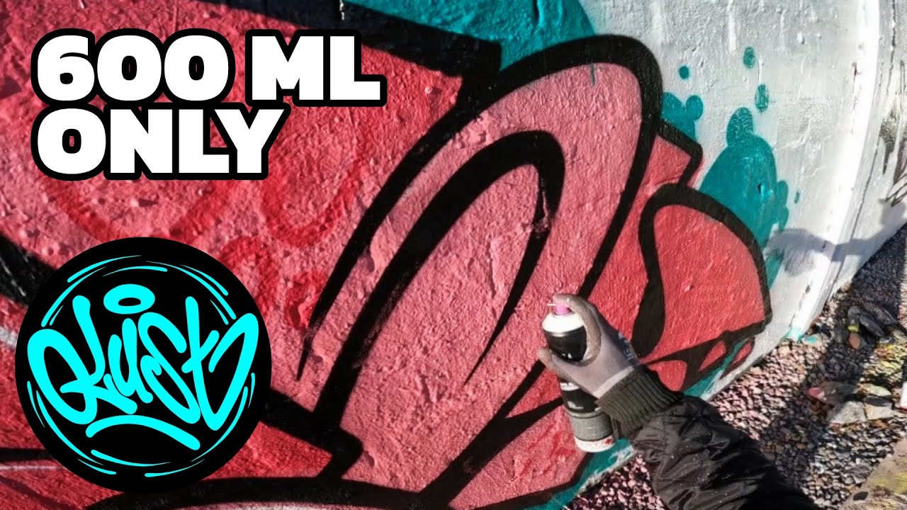🔥 PAINTING GRAFFITI WITH 600ML SPRAYCANS ONLY 🔥