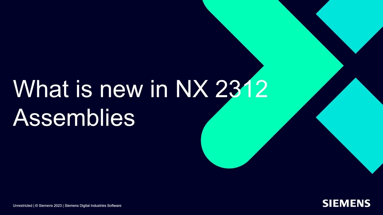 Nowości NX 2312 - NX CAD Assemblies