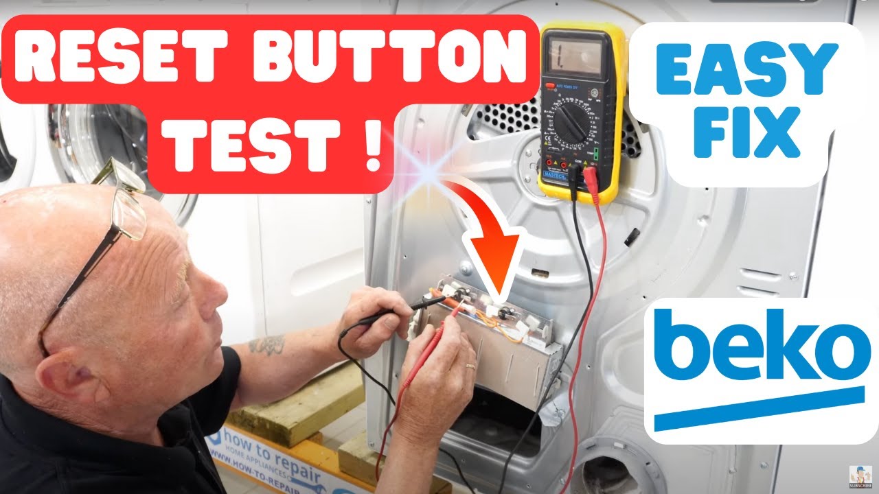 Beko Tumble Dryer Not Heating | Hidden Reset Button of Thermostat