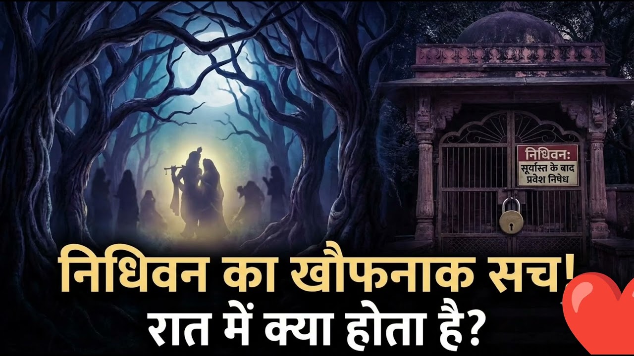 वृंदावन के निधिवन का खौफनाक सच! रात 8 बजे के बाद क्या होता है? 😱