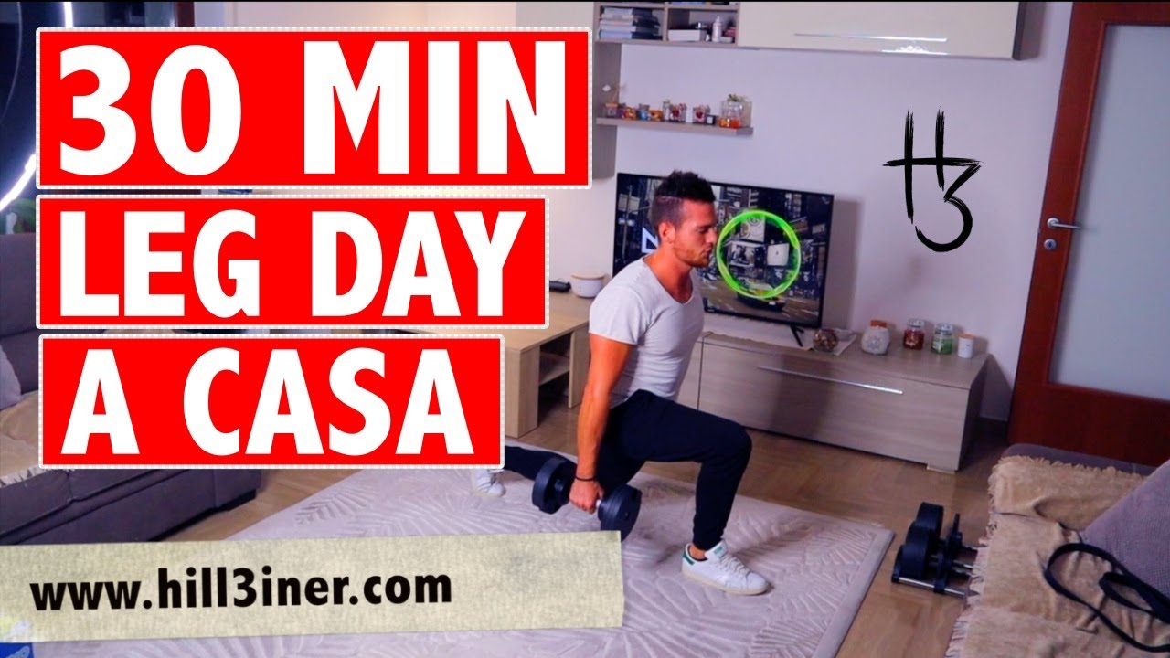 Allenamento GAMBE a CASA - LEG DAY in 30 MINUTI 🔥