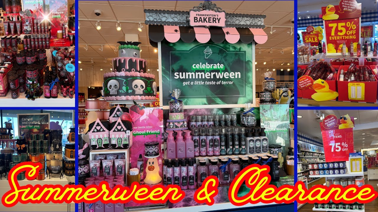 BATH & BODY WORKS SUMMERWEEN 2025 SHOP WITH ME💙❗️BATH & BODY WORKS 75 OFF CLEARANCE
