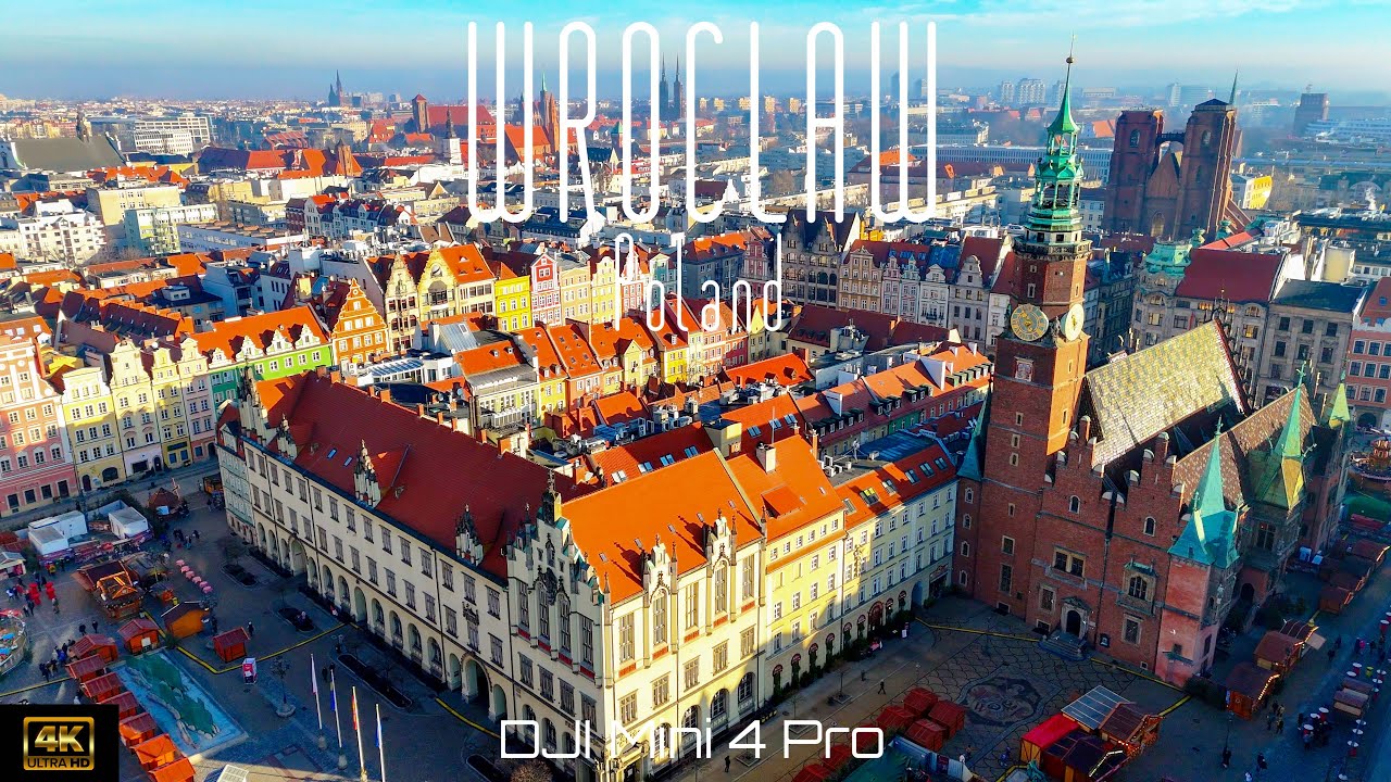 🇵🇱 Wroclaw, Poland | DJI Mini 4 Pro 4K drone video.