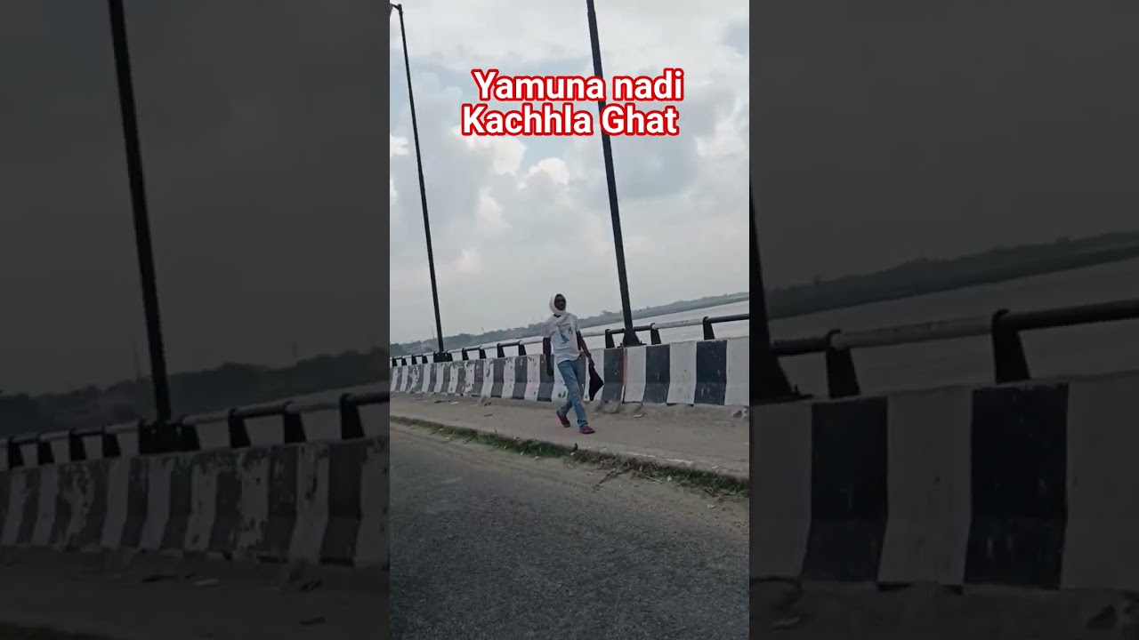 #hindinews Yamuna nadi kachhla Ghat #news 🥰🥰🥰⛈️⛈️
