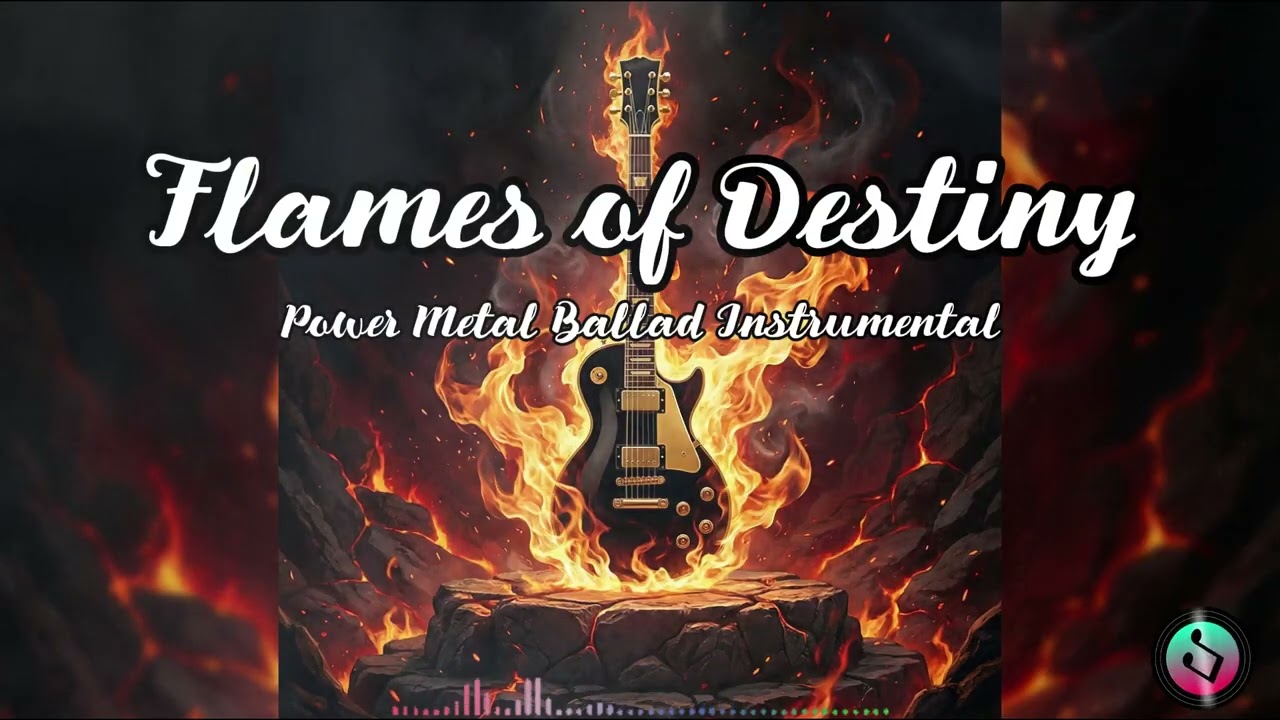 Flames of Destiny | Power Metal Ballad Instrumental | No Vocals