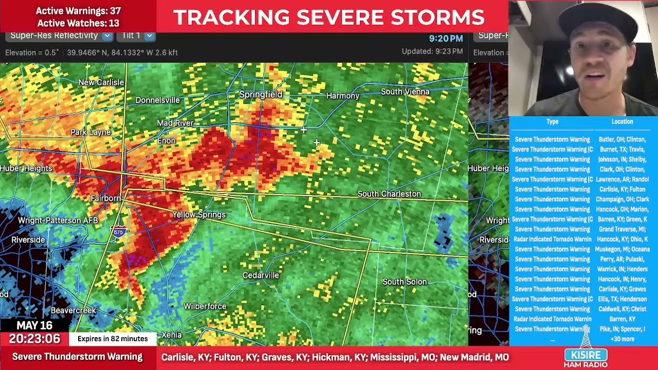 AS IT HAPPENED: Severe Weather Coverage &ndash; Storms Near Dayton Hamvention 2025!