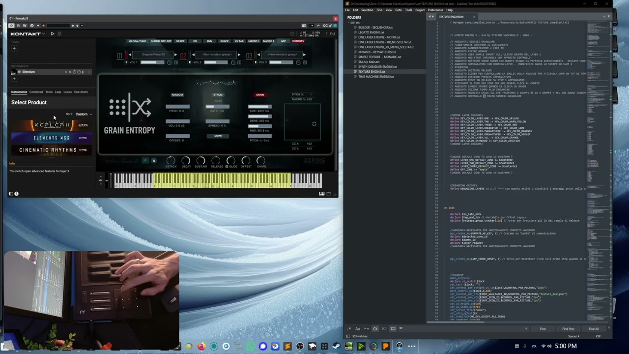 DIARY 09 - Silentium WIP - Testing the Granular Sinth Engine