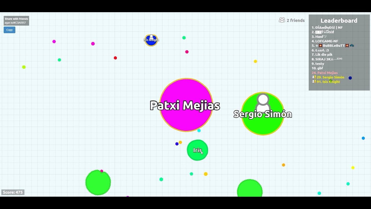 ESO DIJO ELLA AGAR.IO Con Isis_Knight | Patxi Games