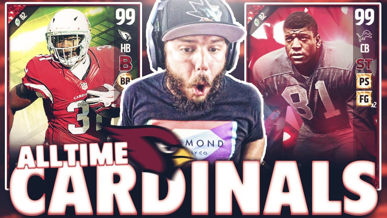 ALL TIME ARIZONA CARDINALS SQUAD BUILDER AND GAMEPLAY - MADDEN 17 ULTIMATE TEAM