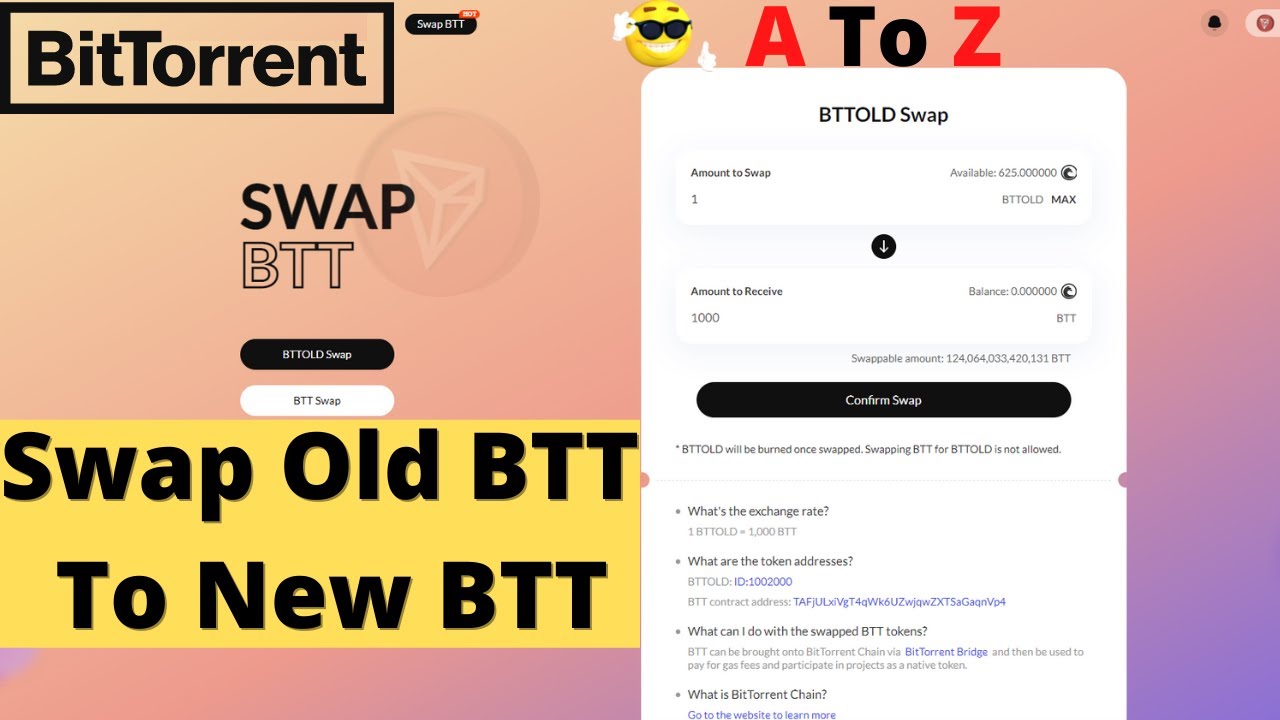 How To Swap Old BTT Token To New BTT Token ? 1 BTT के बदले 1000 Token ? After 12 January BTT Price 0
